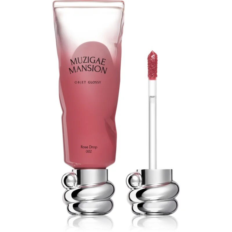 MUZIGAE MANSION Objet Glossy хидратиращ блясък за устни цвят 002 Rose Drop 6 гр.