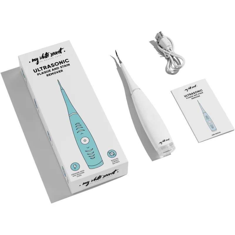 My White Secret Ultrasonic Plaque and Stain Remover препарат за почистване на петна и зъбна плака 1 бр.