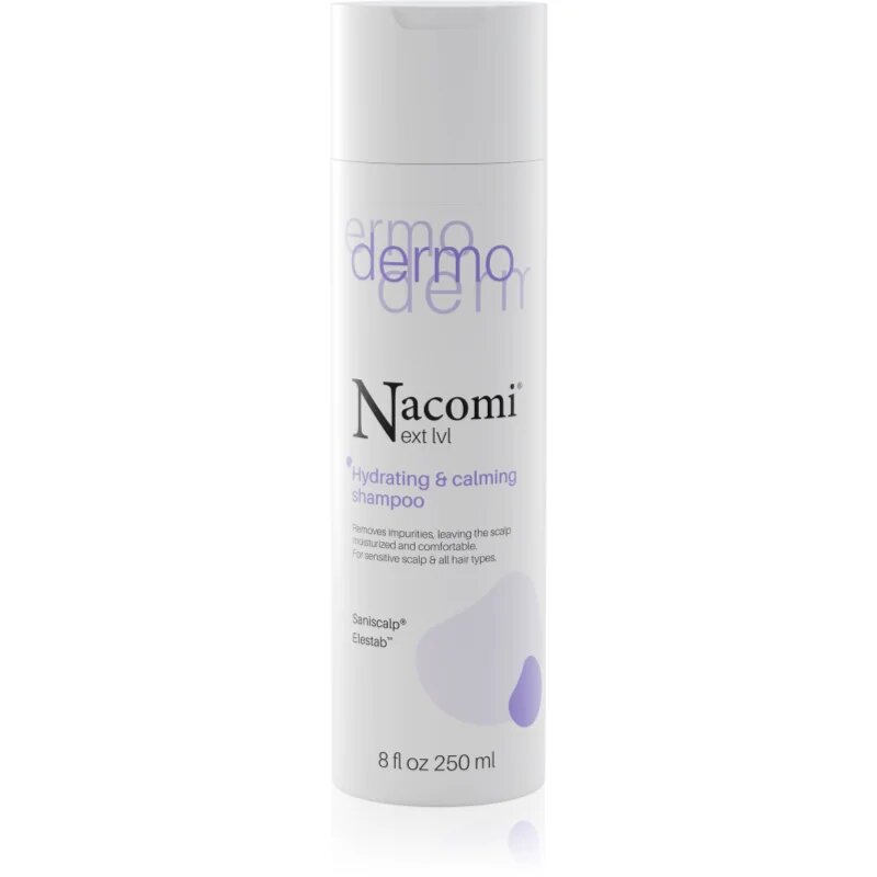 Nacomi Next Level Dermo Hydrating & calming shampoo хидратиращ и успокояващ шампоан 250 мл.