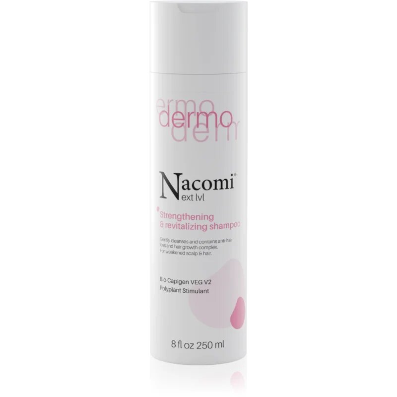 Nacomi Next Level Strengthening & revitalizing shampoo подсилващ и ревитализиращ шампоан 250 мл.