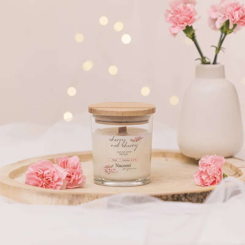 Nacomi Soy Candle Home Fragrances ароматна свещ с дървен фитил 140 гр.