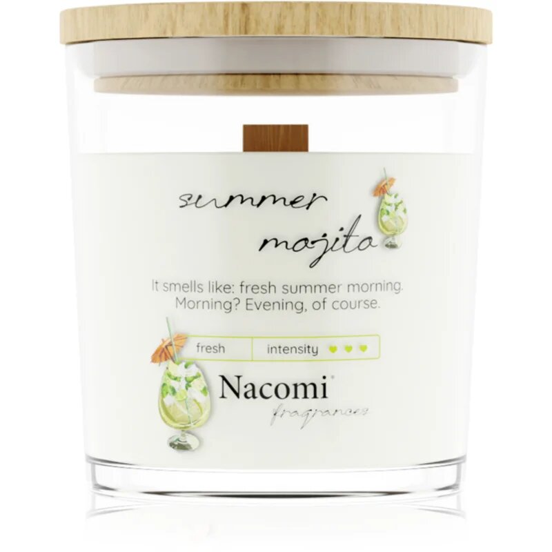 Nacomi Soy Candle Home Fragrances ароматна свещ с дървен фитил 140 гр.