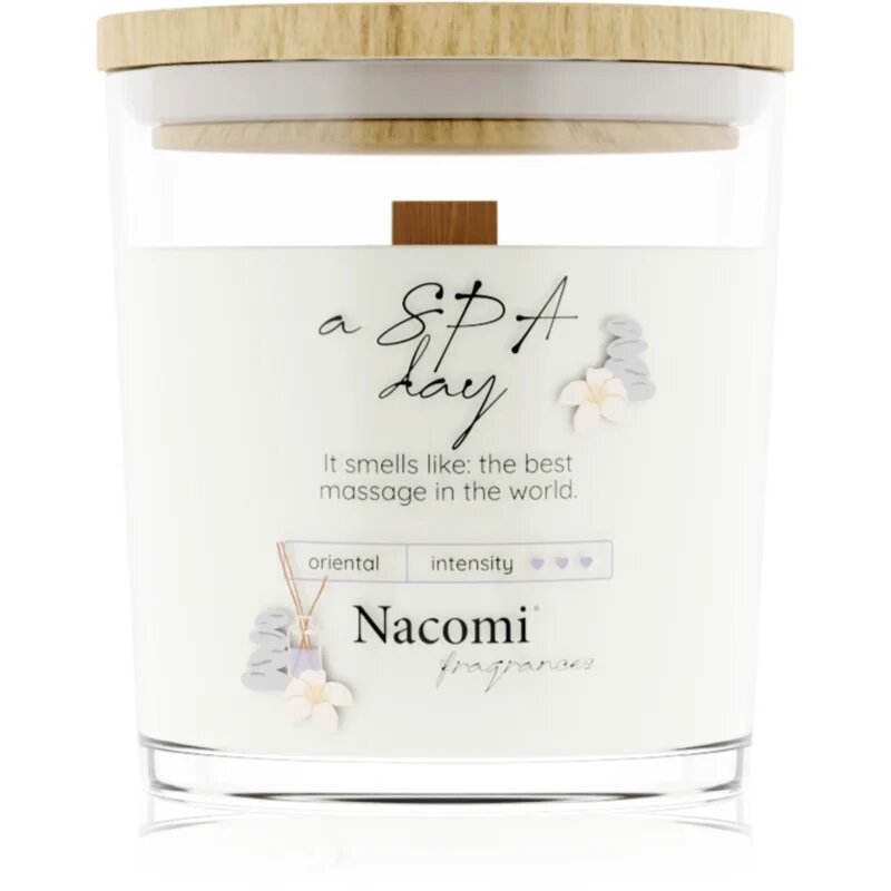 Nacomi Soy Candle Home Fragrances ароматна свещ с дървен фитил 140 гр.