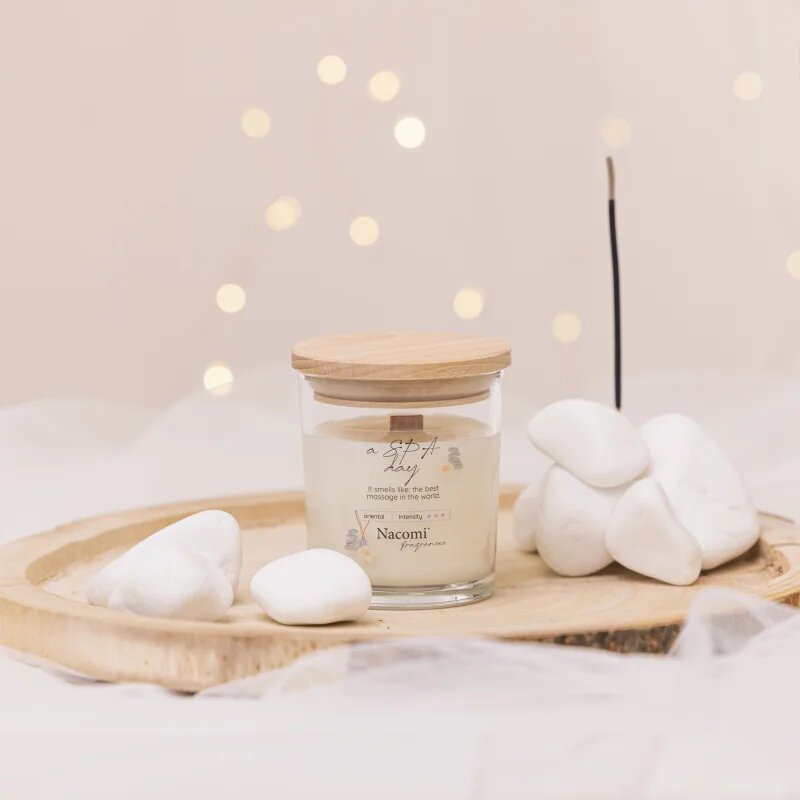 Nacomi Soy Candle Home Fragrances ароматна свещ с дървен фитил 140 гр.