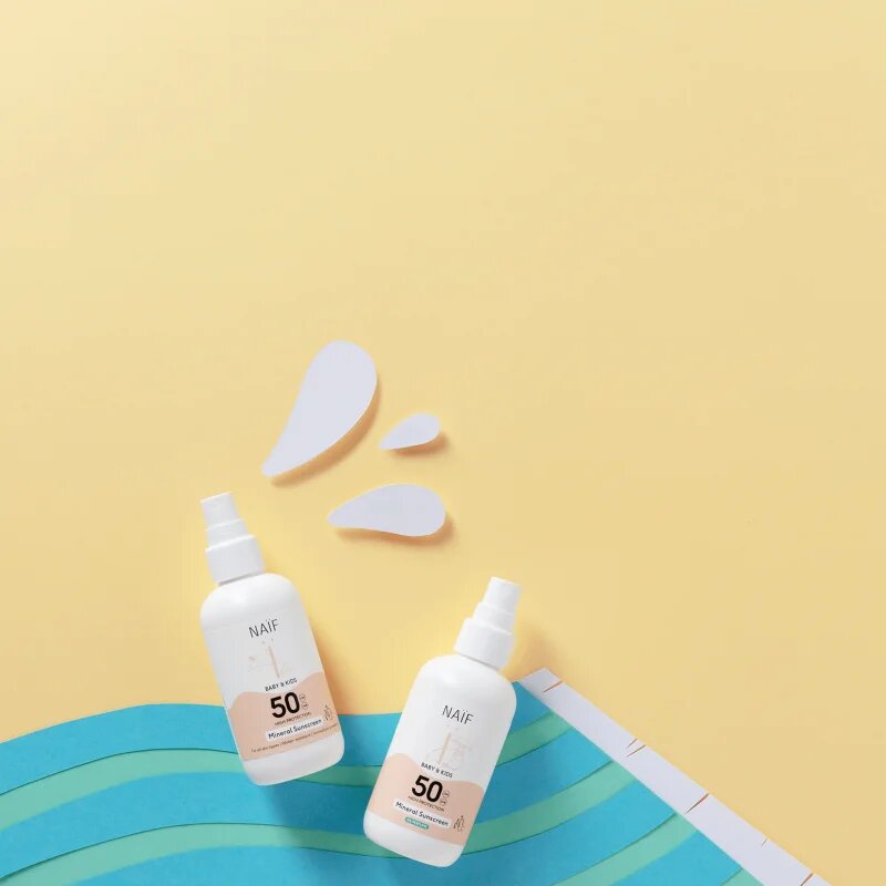 Naif Baby & Kids Mineral Sunscreen SPF 50 слънцезащитен спрей за деца 100 мл.