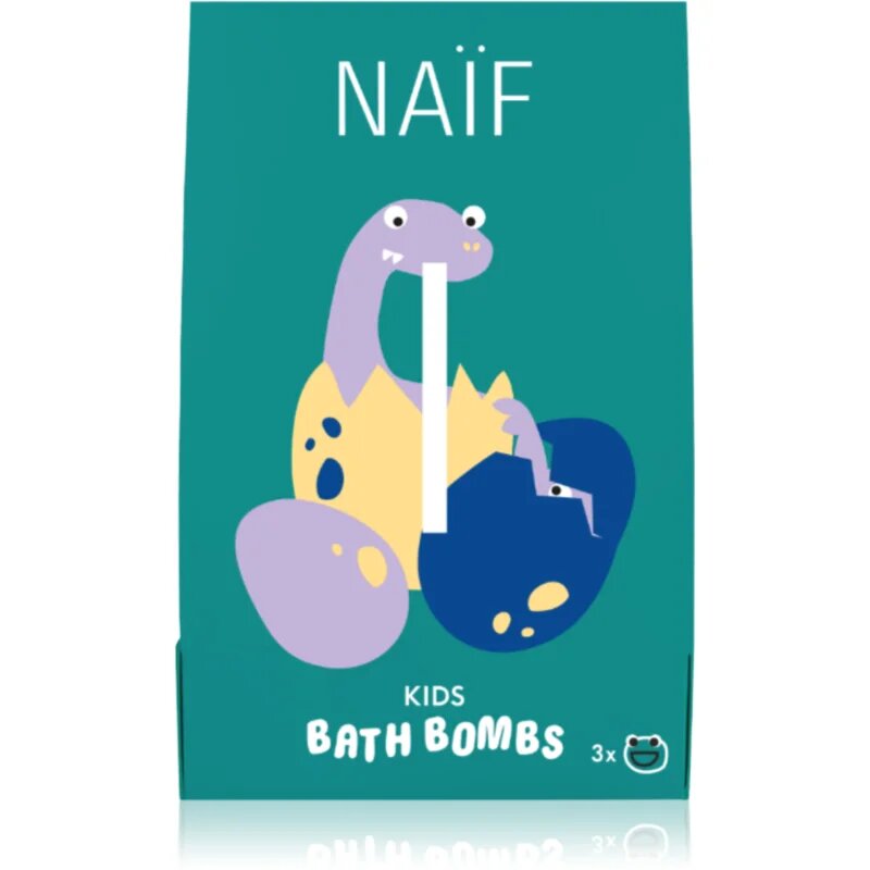 Naif Kids Bath Bombs бомбичка за вана за деца 3x40 гр.