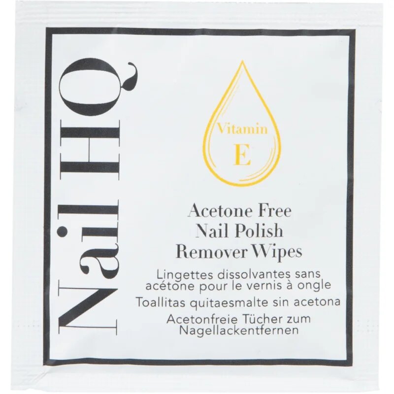 Nail HQ Acetone Free кърпички за премахване на гел-лак без ацетон 10 бр.