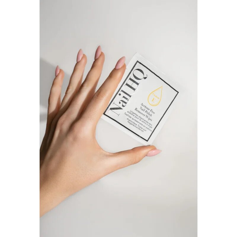 Nail HQ Acetone Free кърпички за премахване на гел-лак без ацетон 10 бр.