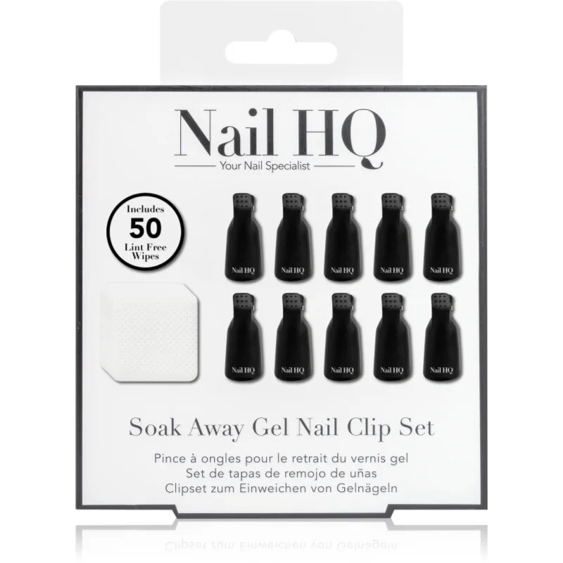 Nail HQ Soak Away Gel Nail Clip Set комплект за сваляне на акрилни и гел нокти