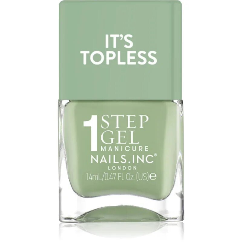 Nails Inc. It’s Topless гел лак за нокти за дълготраен ефект цвят Iris 14 мл.