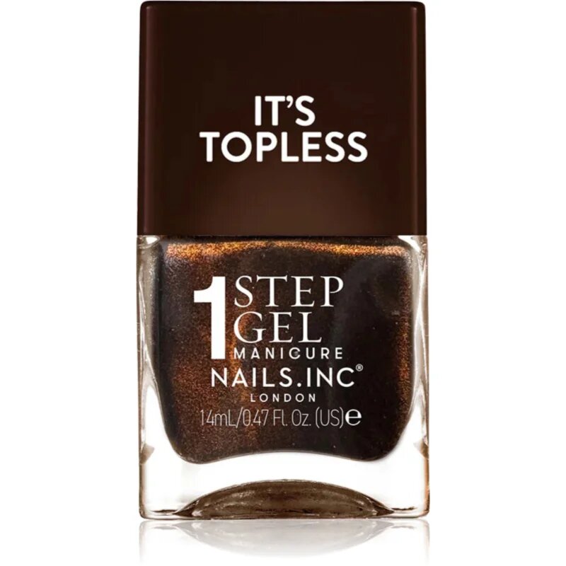 Nails Inc. It’s Topless гел лак за нокти за дълготраен ефект цвят Zöe 14 мл.