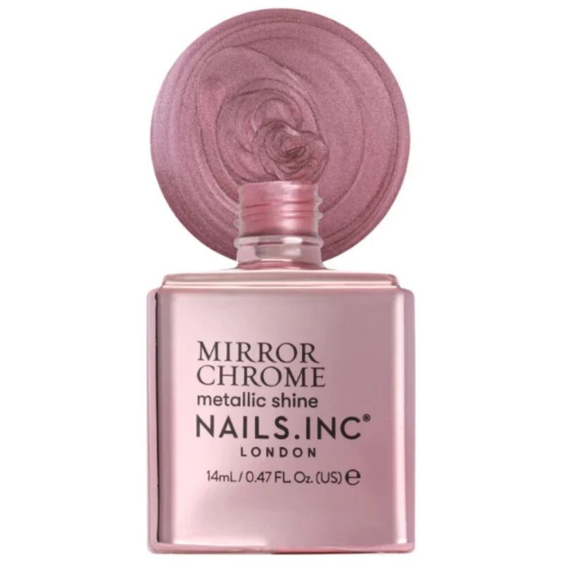 Nails Inc. Mirror Chrome лак за нокти със силен гланц цвят You're being Chromatic 14 мл.