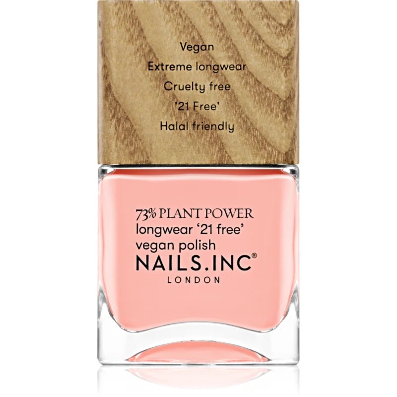 Nails Inc. Plant Power дълготраен лак за нокти цвят Zero Waste Pro 14 мл.