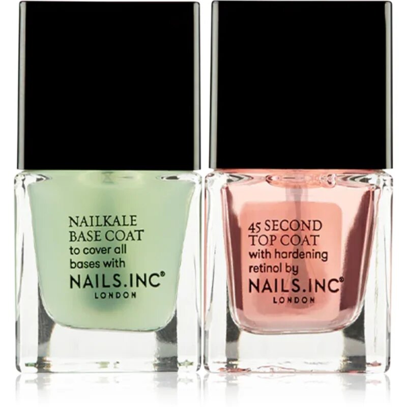 Nails Inc. Treatment Number Ones базов и финален топ лак за нокти мини
