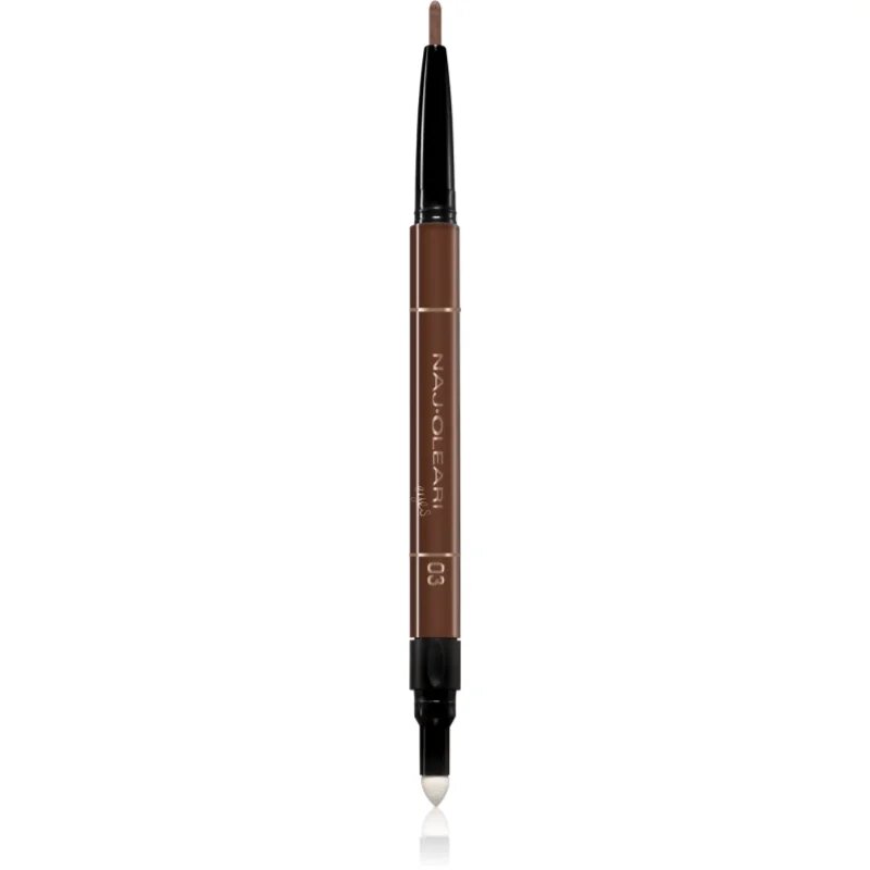 Naj Oleari 3 in 1 Perfect Brow молив и гел за вежди двустранен 03 Brunette 0.15 гр.