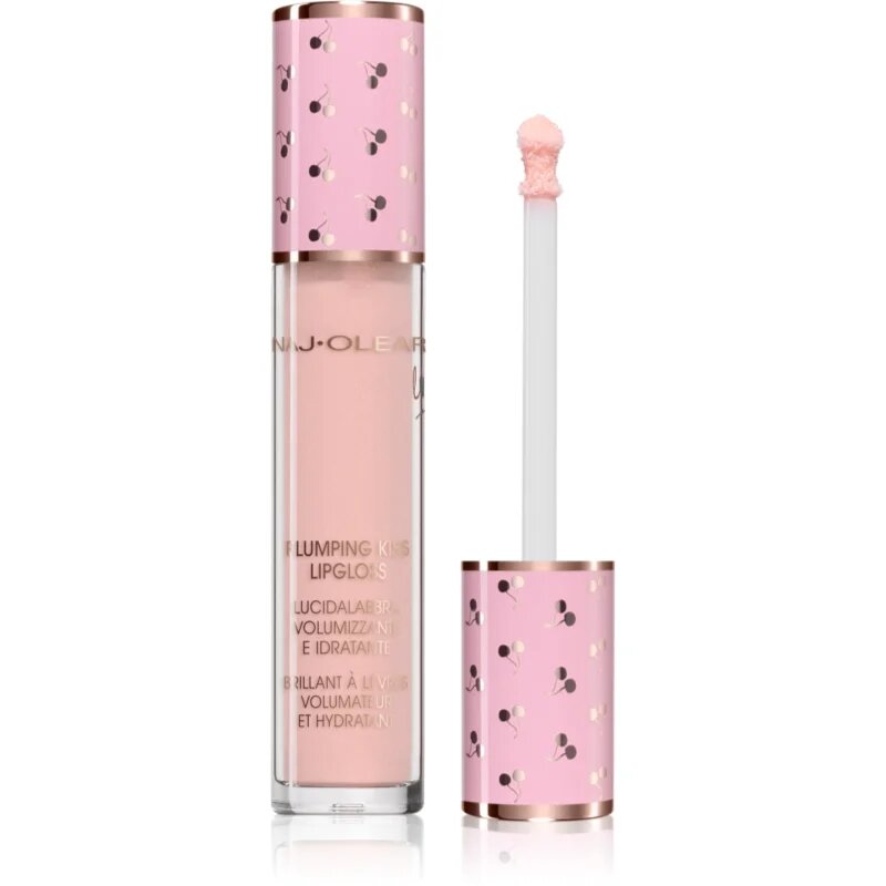 Naj Oleari Plumping Kiss Lip Gloss блясък за хидратация и обем на устните за жени 02 Cotton Candy Pink 6 мл.