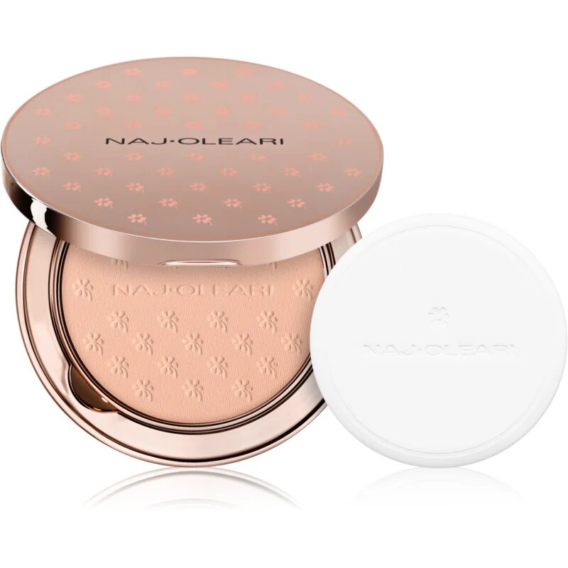 Naj Oleari Skin Caress Pressed Powder компактна пудра с матиращ ефект 00 Sand Rose 9.5 гр.