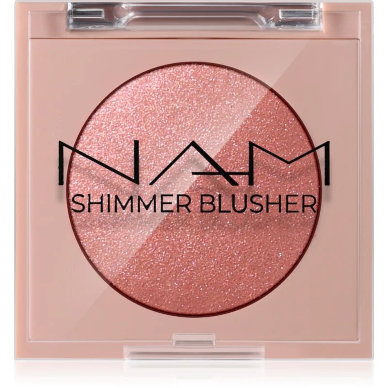 NAM Shimmer Blusher дълготраен руж цвят 2 Peach Ice Tea 4 гр.