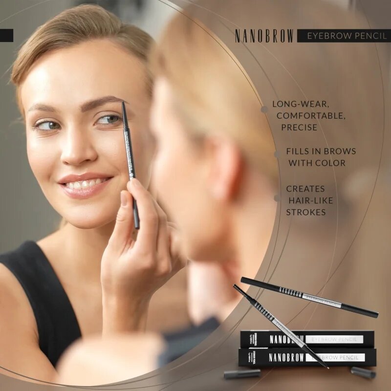 Nanobrow Eyebrow Pencil молив за вежди цвят Dark Brown 1 гр.