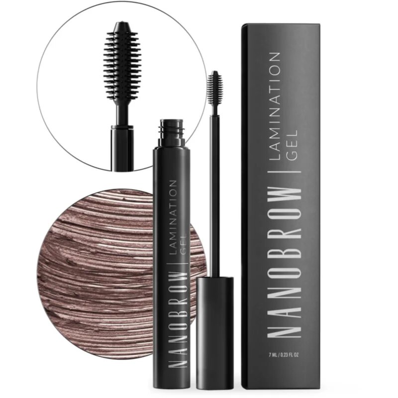 Nanobrow Lamination Gel гел за вежди цвят Brown 7 мл.