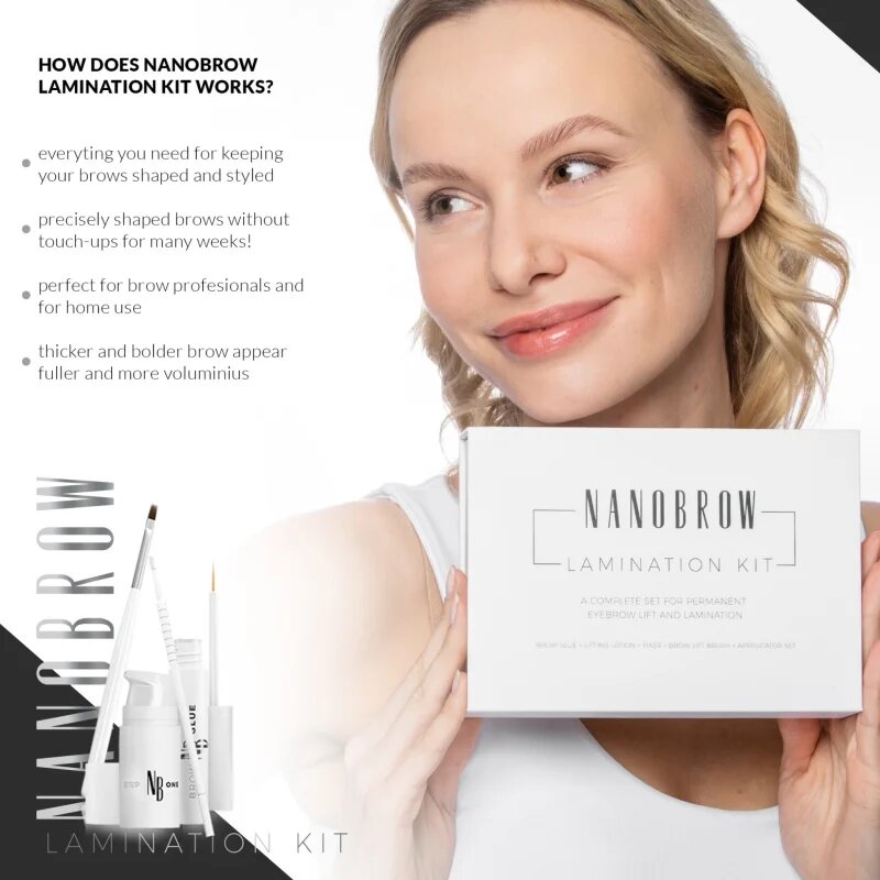 Nanobrow Lamination Kit комплект за оформяне на вежди