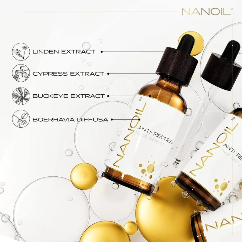 Nanoil Anti-Redness серум за лице за редуциране на зачервявания 50 мл.