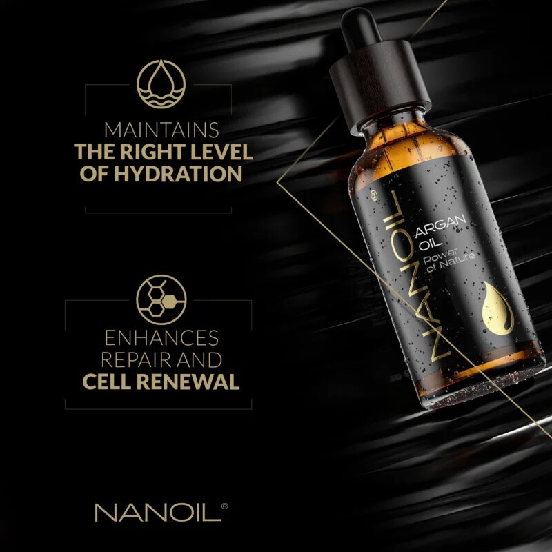 Nanoil Argan Oil арганово масло за лице тяло и коса 50 мл.