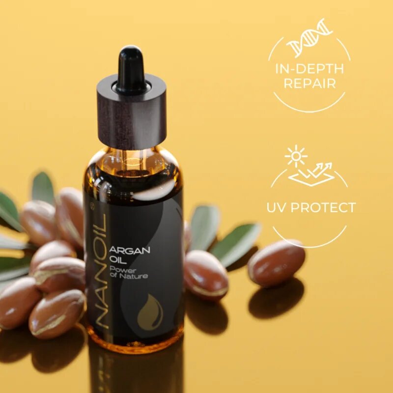 Nanoil Argan Oil арганово масло за лице тяло и коса 50 мл.