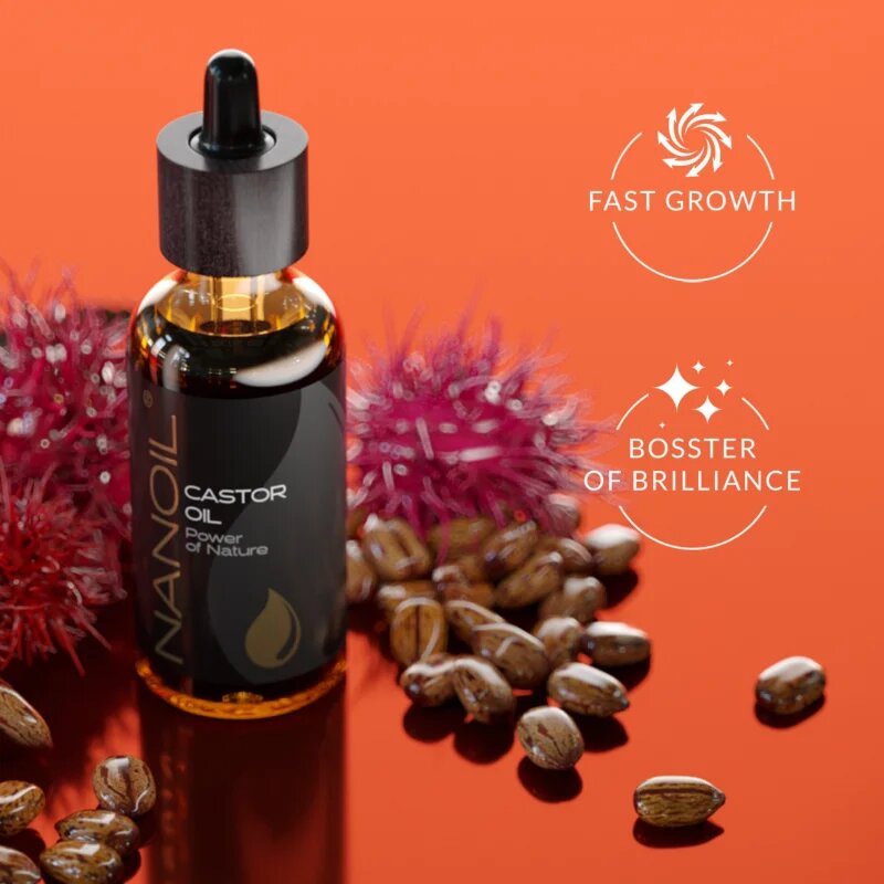 Nanoil Castor Oil рициново олио за лице тяло и коса 50 мл.