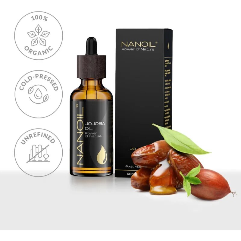 Nanoil Jojoba Oil олио от жожоба за лице тяло и коса 50 мл.