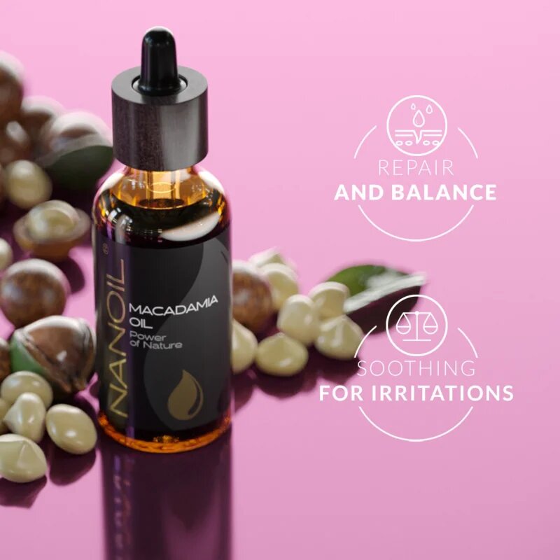 Nanoil Macadamia Oil олио от макадамия за лице тяло и коса 50 мл.