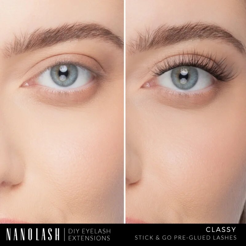 Nanolash DIY Eyelash Extensions комплект за домашно удължаване на миглите Classy 36 бр.