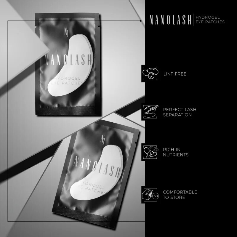 Nanolash Hydrogel Eye Patches Mini хидрогел стелки за очи 50 чифт
