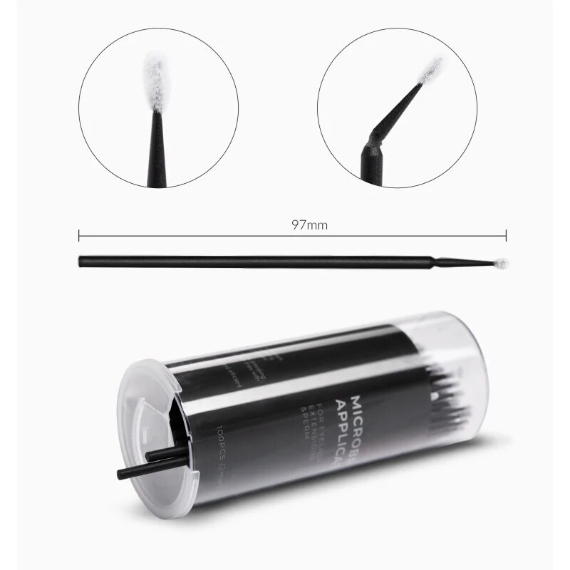 Nanolash Microbrush четчица за мигли 15 mm 100 бр.
