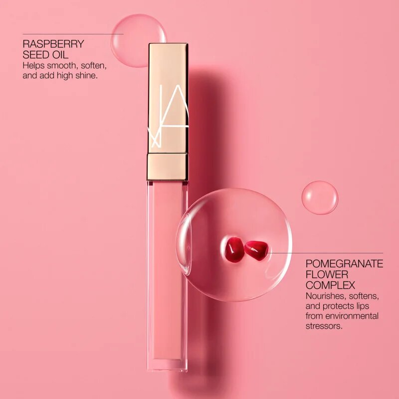 Nars AFTERGLOW LIP SHINE хидратиращ блясък за устни цвят LOVER TO LOVER 5.5 мл.
