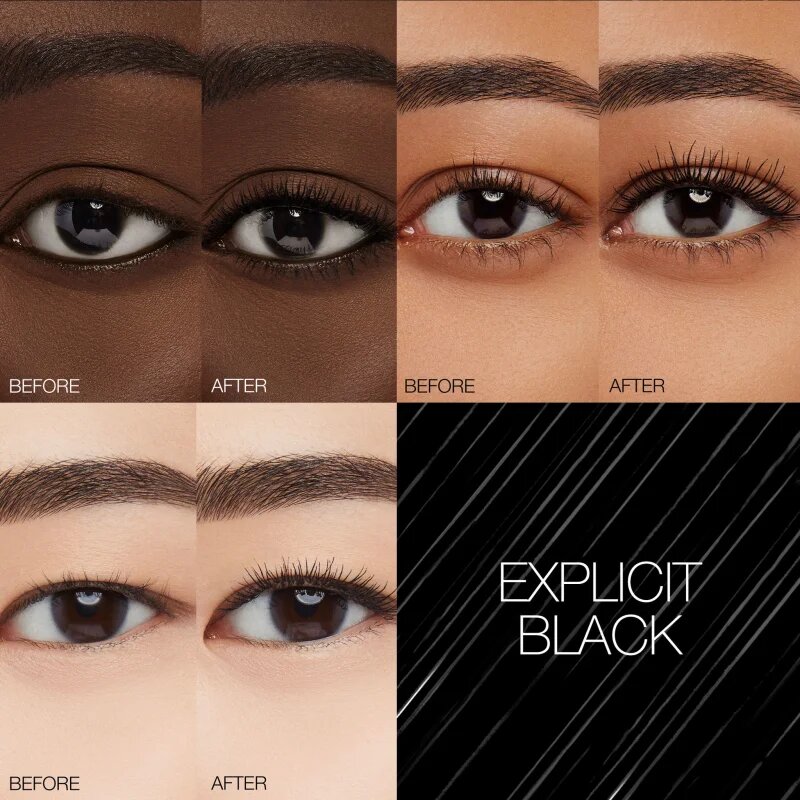 Nars Climax Mascara спирала за обем и дефиниране на мигли цвят EXPLICT BLACK 6 гр.
