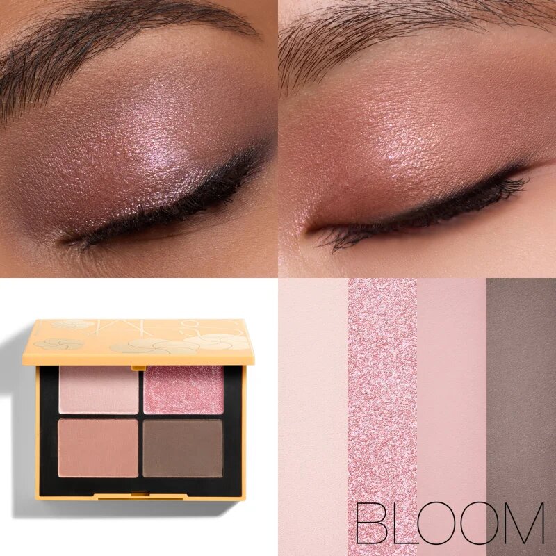 Nars Eyeshadow Quad Petal Play Collection палитра сенки за очи цвят BLOOM 4x1.1 гр.