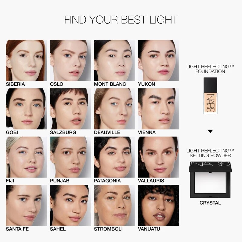 Nars Light Reflecting™ SETTING POWDER - PRESSED фиксираща пудра цвят CRYSTAL 10 гр.