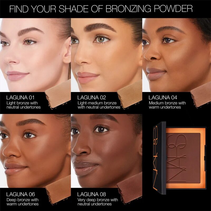 Nars Mini Laguna Bronzing Powder бронзираща и контурираща пудра мини цвят LAGUNA 08 3.5 гр.