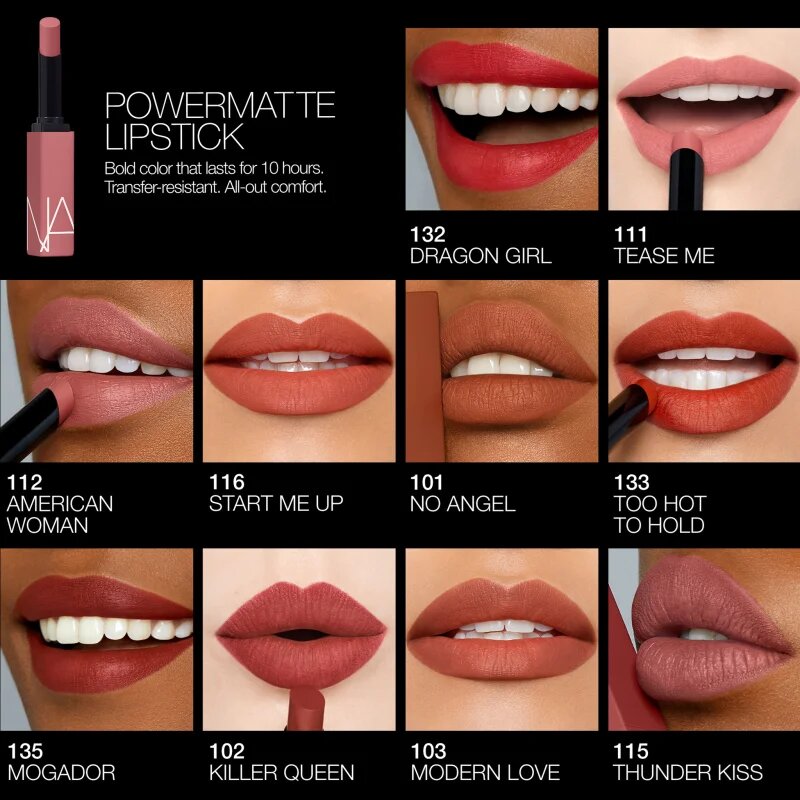 Nars Powermatte Lipstick дълготрайно червило с матиращ ефект цвят BE MY GIRL 15 гр.
