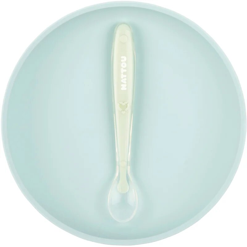 NATTOU Tableware Set of 2 Pieces сет за хранене за деца Mint 2 бр.
