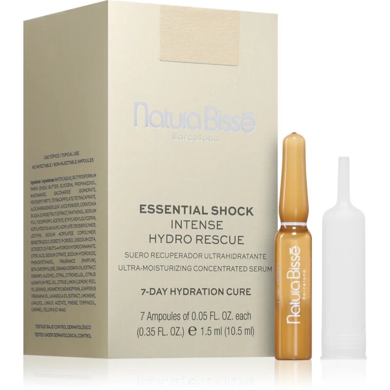 Natura Bissé Essential Shock Intense Hydro Rescue ампули за интензивно обновяване на кожата с хидратиращ ефект 1 бр.