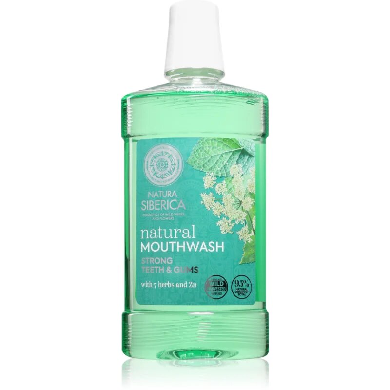 Natura Siberica Natural Mouthwash Strong Teeth & Gums билкова вода за уста с цинк 520 мл.