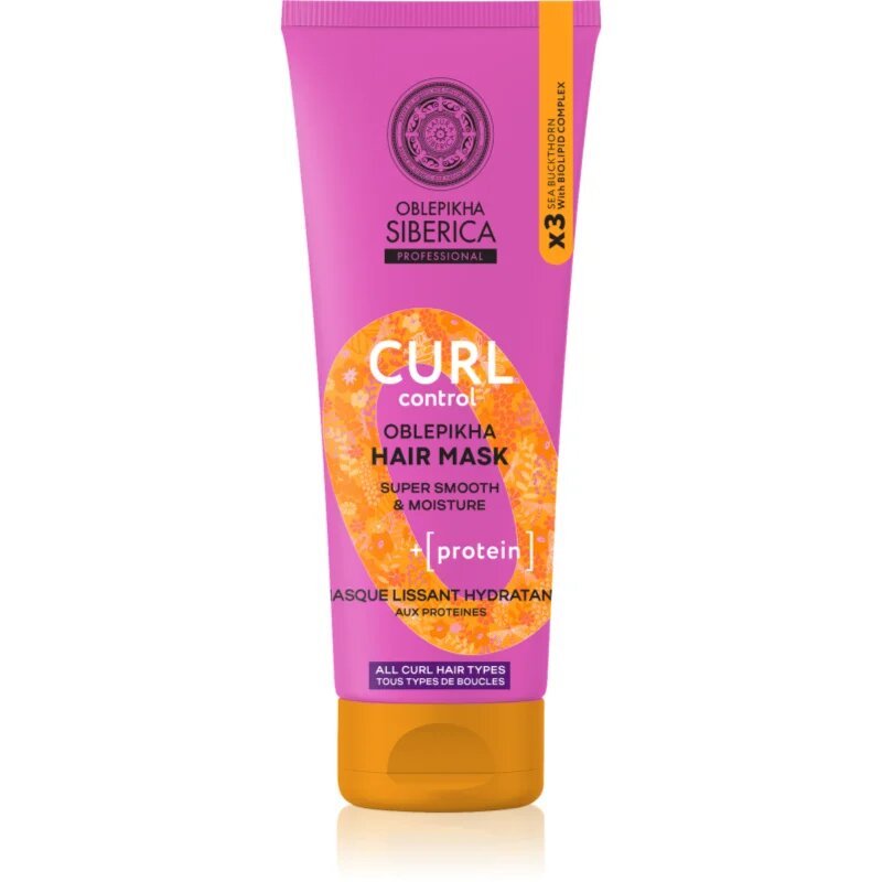 Natura Siberica Oblepikha Siberica Curl Control маска за къдрава коса 200 мл.