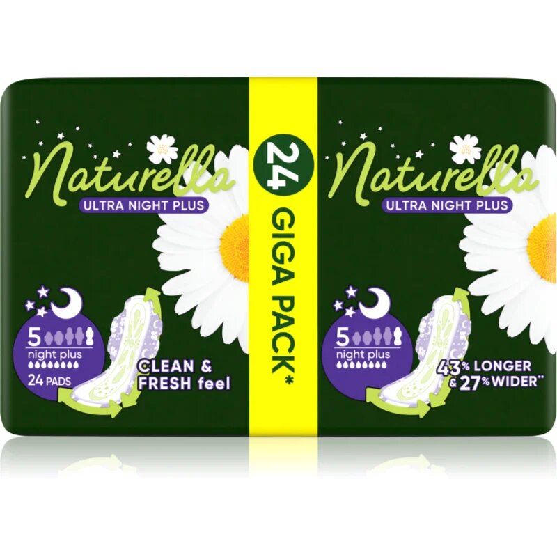 Naturella Ultra Night Plus дамски превръзки за нощ 24 бр.