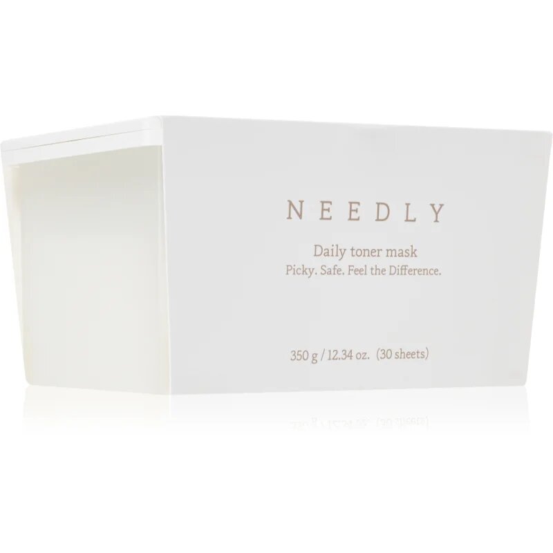 NEEDLY Daily Toner Mask хидратираща платнена маска с успокояващ ефект голяма опаковка 30 бр.