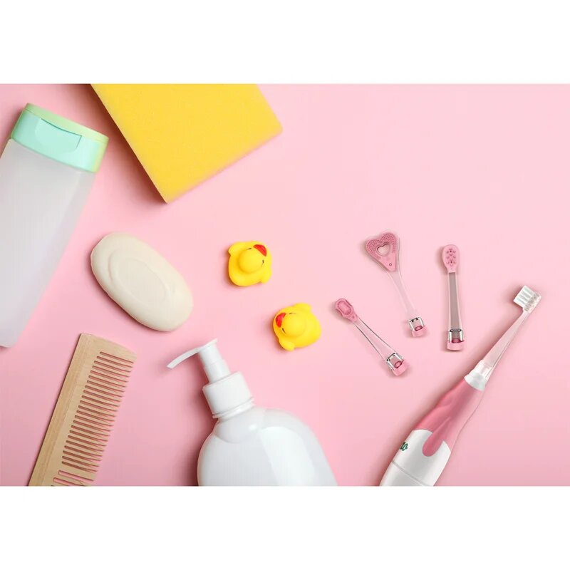 NENO Denti Pink детска електрическа четка за зъби със сменяеми батерии 3 m+ 1 бр.