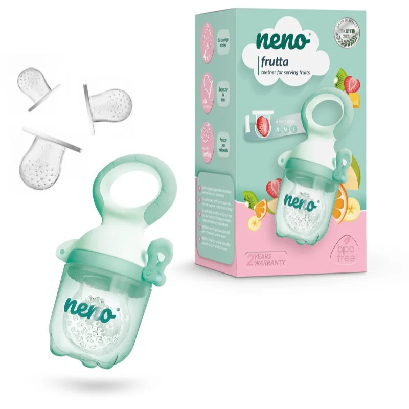 NENO Frutta гризалка за хранене за плодове и зеленчуци размер S M L 1 бр.