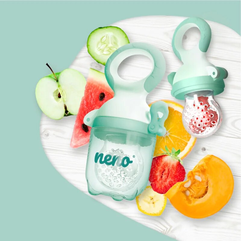 NENO Frutta гризалка за хранене за плодове и зеленчуци размер S M L 1 бр.