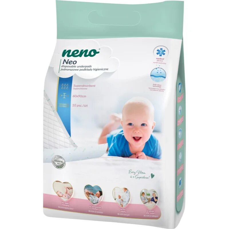 NENO Neo еднократни подложки за смяна на пелените 10 бр.